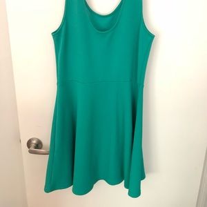 A-Line H&M Green Skater Dress